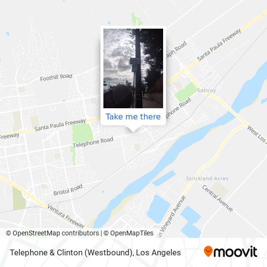 Telephone & Clinton (Westbound) map