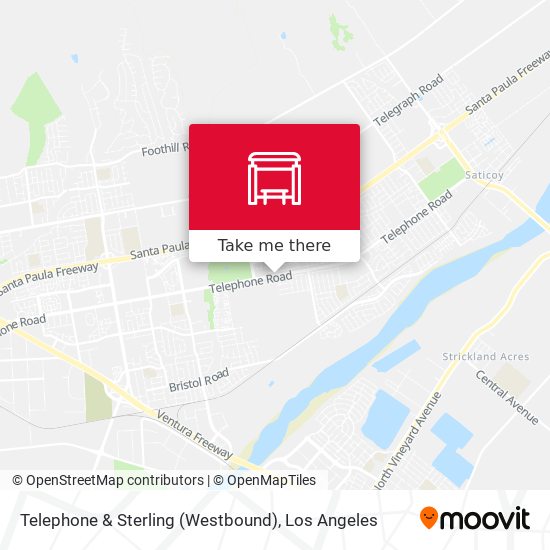 Mapa de Telephone & Sterling (Westbound)