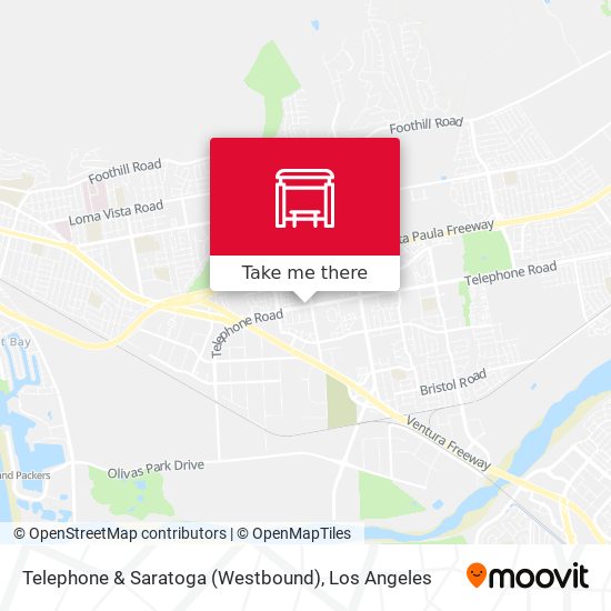 Telephone & Saratoga (Westbound) map