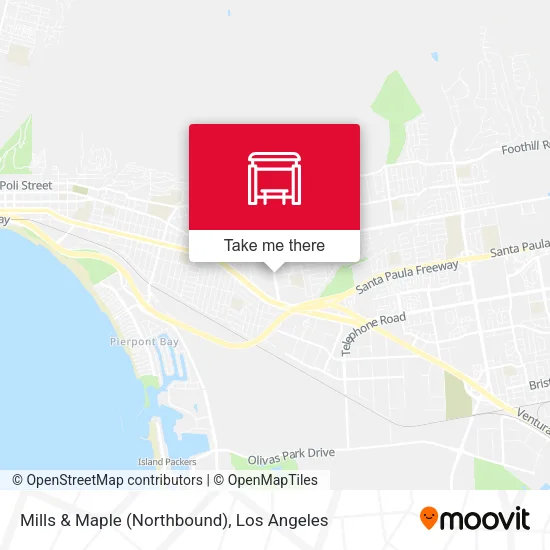 Mapa de Mills & Maple (Northbound)