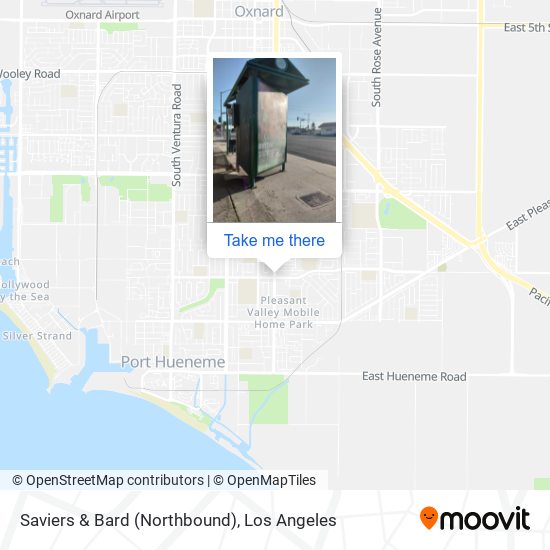Saviers & Bard (Northbound) map
