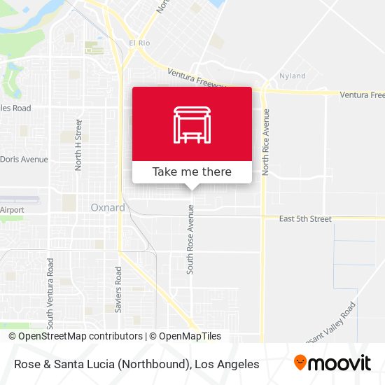 Rose & Santa Lucia (Northbound) map
