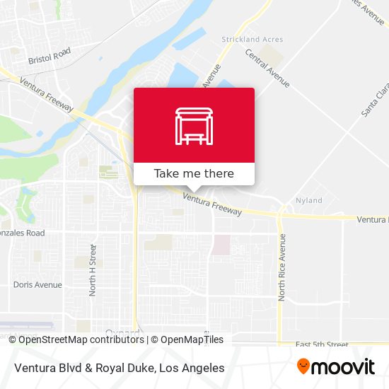 Ventura Blvd & Royal Duke map