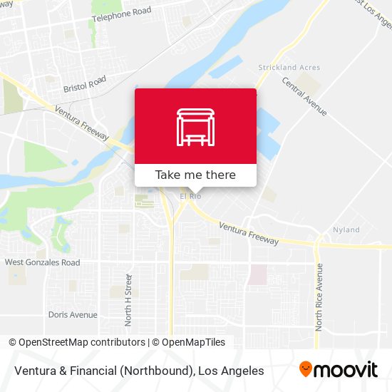 Ventura & Financial (Northbound) map