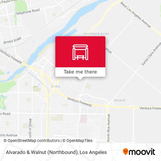 Alvarado & Walnut (Northbound) map