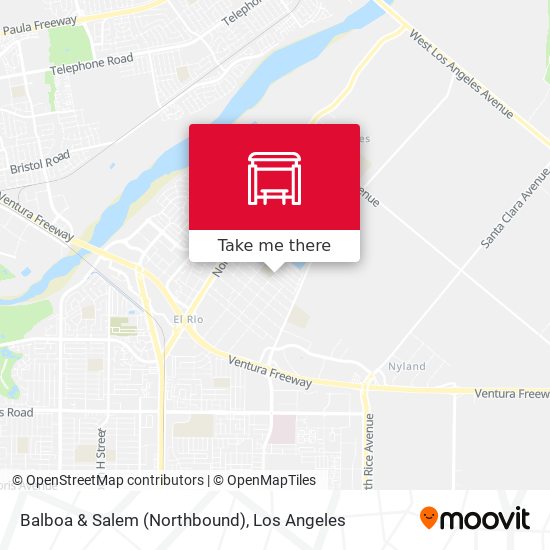 Balboa & Salem (Northbound) map