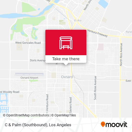 C & Palm (Southbound) map