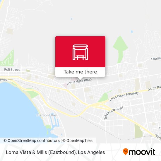 Mapa de Loma Vista & Mills (Eastbound)