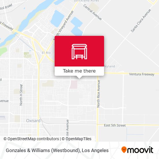 Gonzales & Williams (Westbound) map