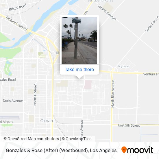 Gonzales & Rose (After) (Westbound) map