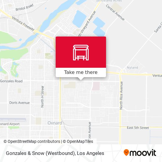 Gonzales & Snow (Westbound) map