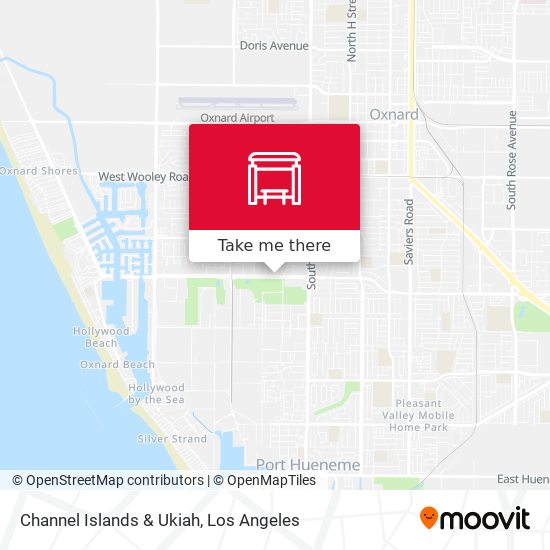 Channel Islands & Ukiah map