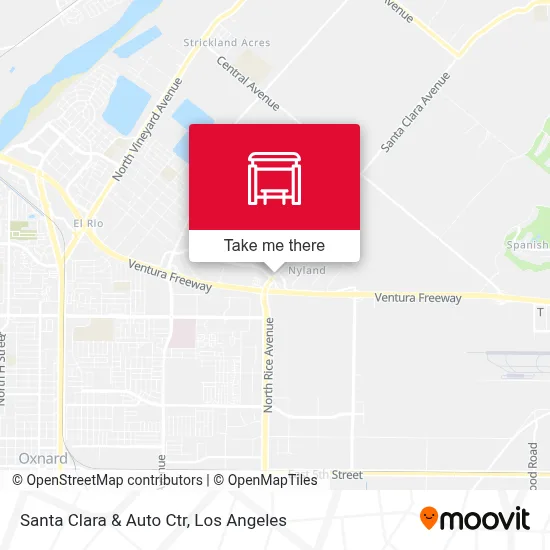 Santa Clara & Auto Ctr map