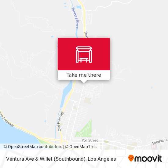 Mapa de Ventura Ave & Willet (Southbound)