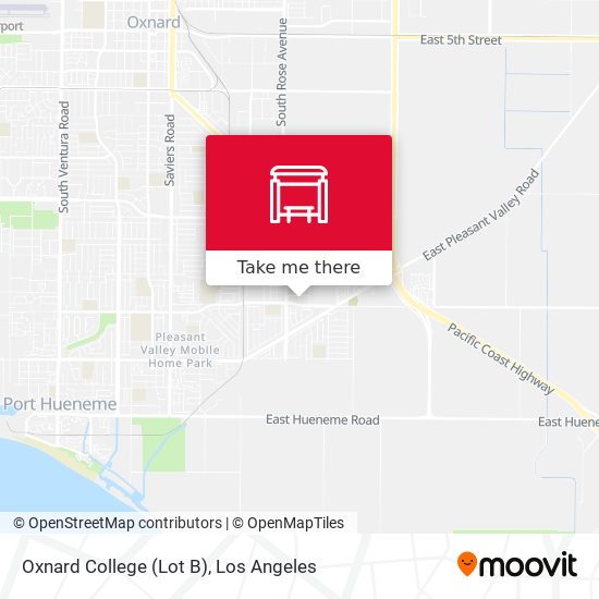 Mapa de Oxnard College (Lot B)