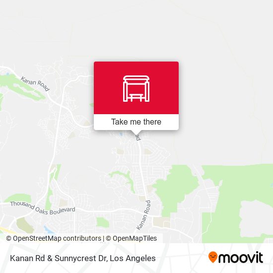 Mapa de Kanan Rd & Sunnycrest Dr
