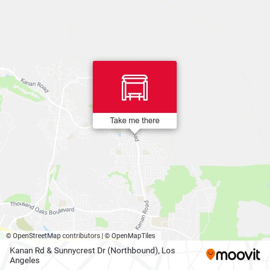 Kanan Rd & Sunnycrest Dr (Northbound) map