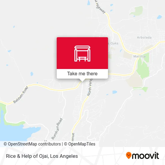 Rice & Help of Ojai map