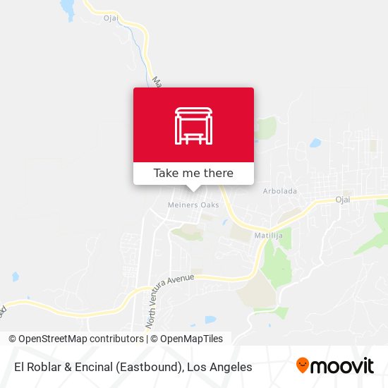 El Roblar & Encinal (Eastbound) map