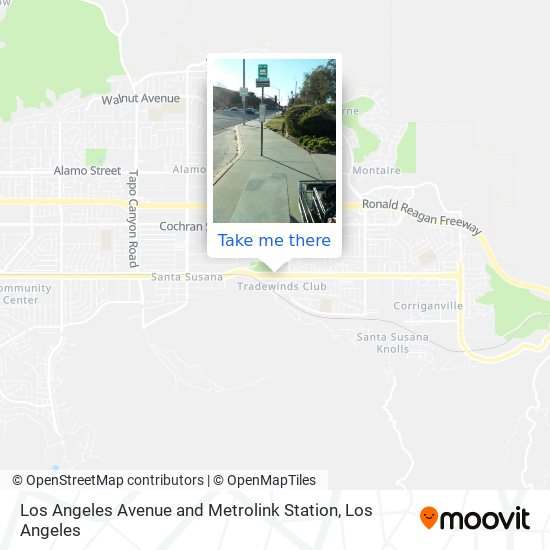 Mapa de Los Angeles Avenue and Metrolink Station