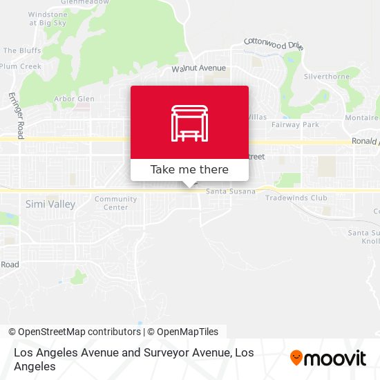 Mapa de Los Angeles Avenue and Surveyor Avenue