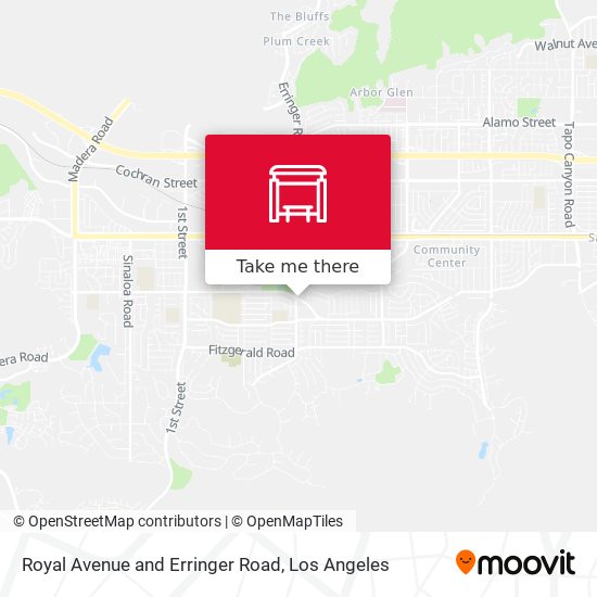 Royal Avenue and Erringer Road map