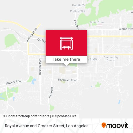 Royal Avenue and Crocker Street map