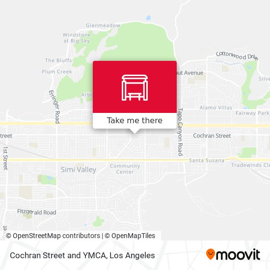 Cochran Street and YMCA map