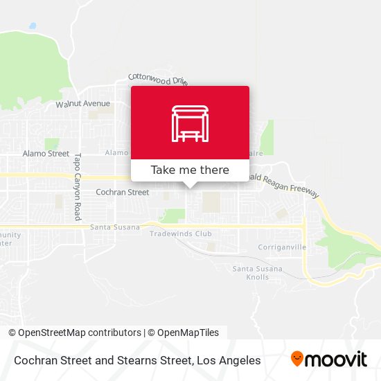 Mapa de Cochran Street and Stearns Street