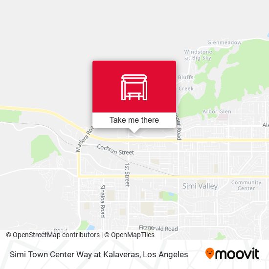 Simi Town Center Way at Kalaveras map