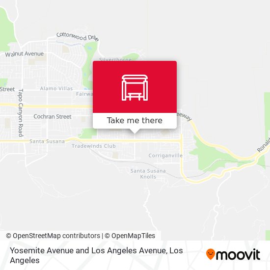Mapa de Yosemite Avenue and Los Angeles Avenue