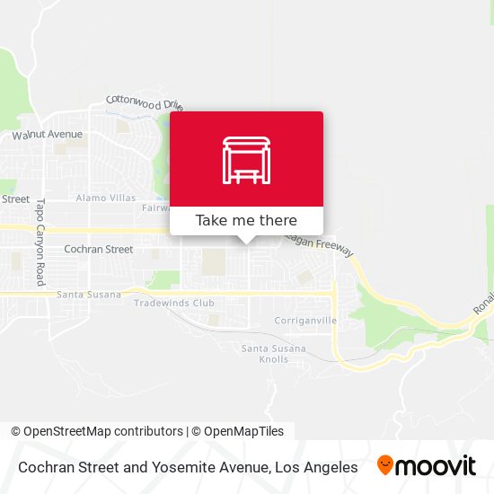 Mapa de Cochran Street and Yosemite Avenue