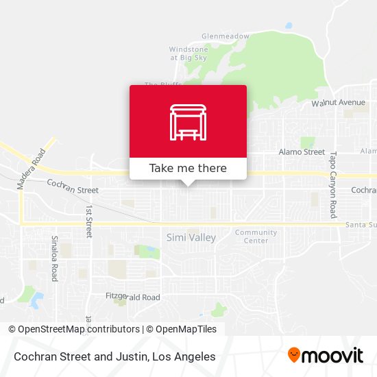 Mapa de Cochran Street and Justin