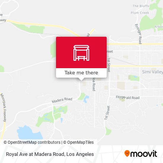 Royal Ave at Madera Road map