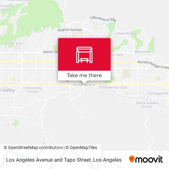 Los Angeles Avenue and Tapo Street map