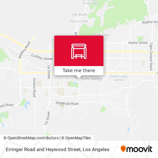 Erringer Road and Heywood Street map