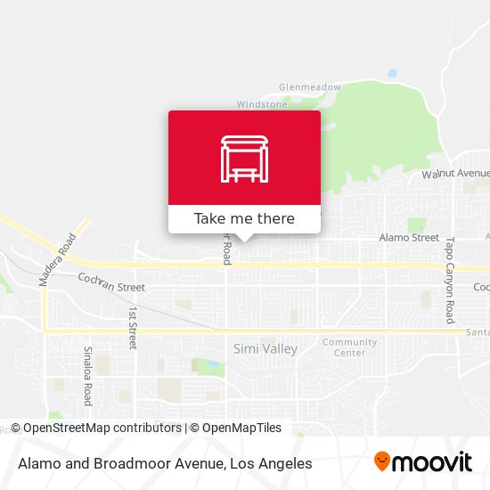 Mapa de Alamo and  Broadmoor Avenue