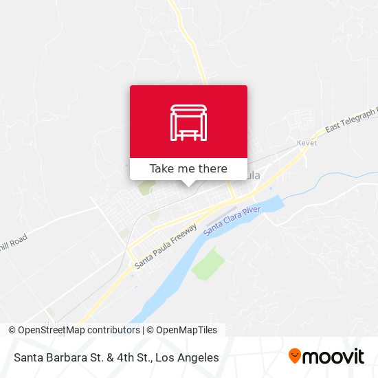 Mapa de Santa Barbara St. & 4th St.