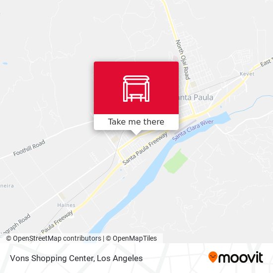 Mapa de Vons Shopping Center
