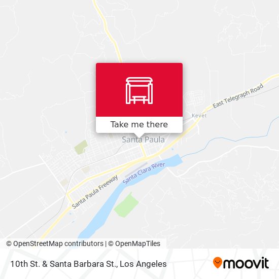 10th St. & Santa Barbara St. map