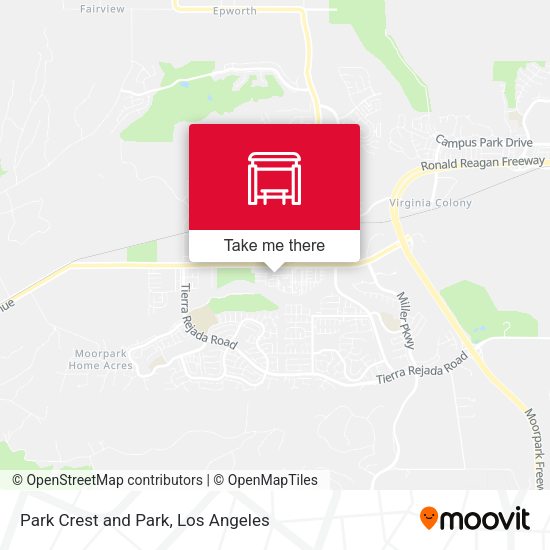 Park Crest and Park map