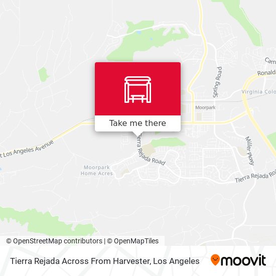 Tierra Rejada Across From Harvester map