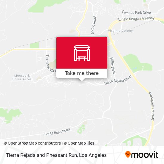 Tierra Rejada and Pheasant Run map