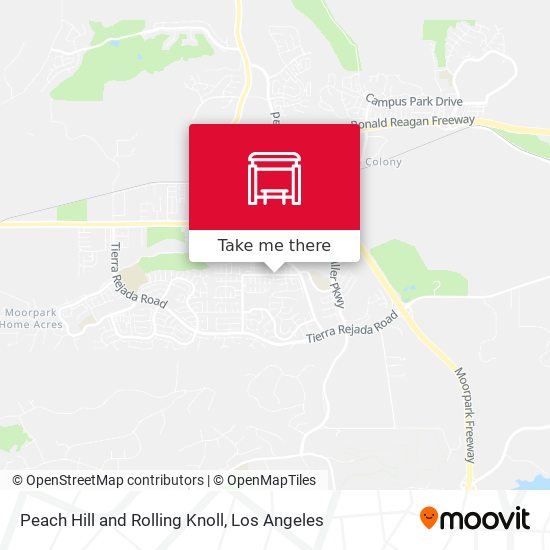 Peach Hill and Rolling Knoll map