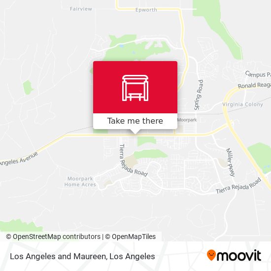 Los Angeles and Maureen map