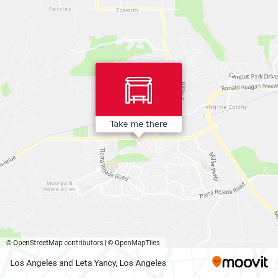 Los Angeles and Leta Yancy map