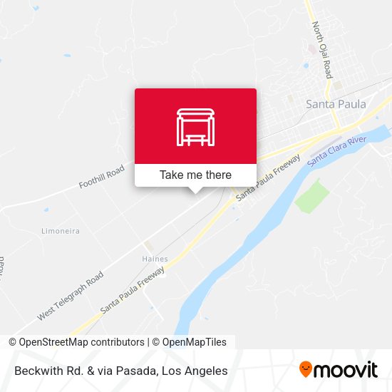 Beckwith Rd. & via Pasada map