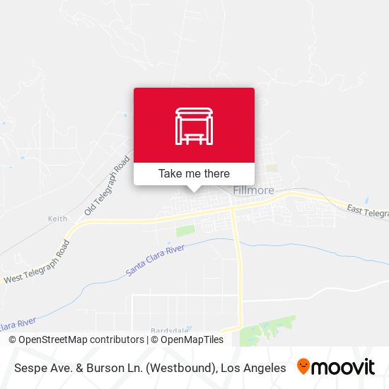 Mapa de Sespe Ave. & Burson Ln. (Westbound)