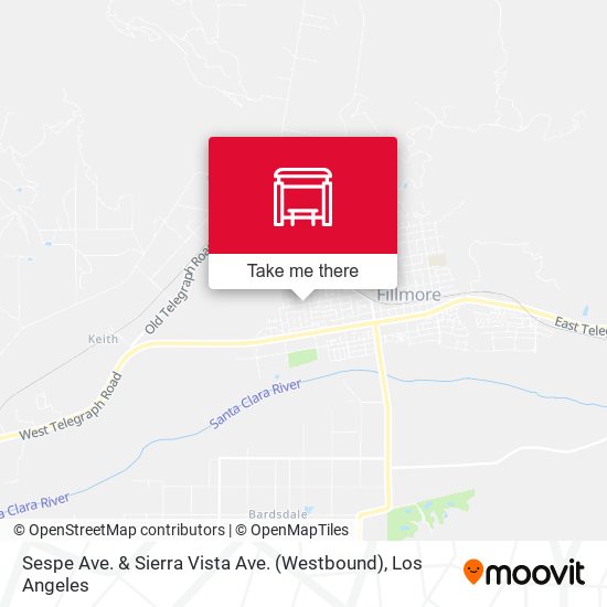 Sespe Ave. & Sierra Vista Ave. (Westbound) map
