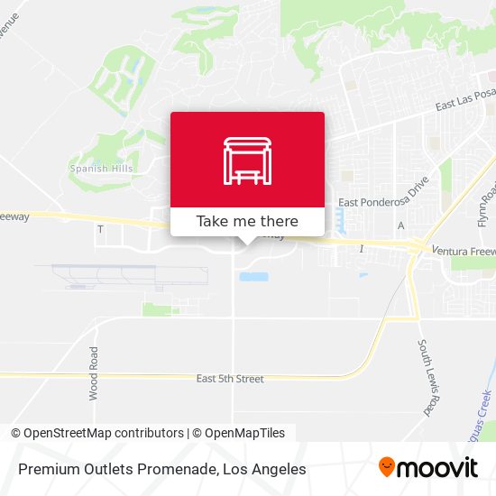 Mapa de Premium Outlets Promenade